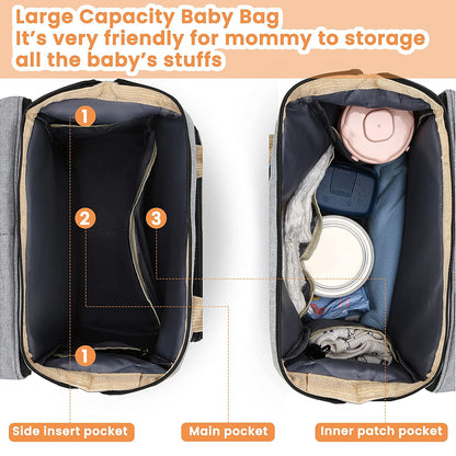 Fashionable Folding Baby Bed and Backpack - Kiddzland