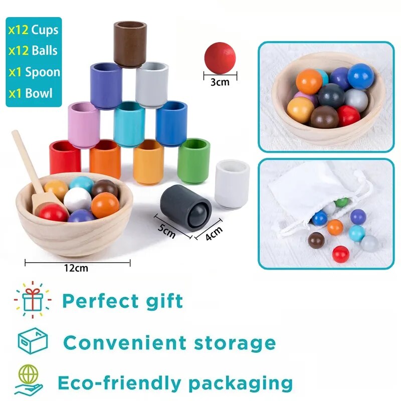 Montessori Educational Wooden Toy for Baby and Toddler Development - Kiddzland